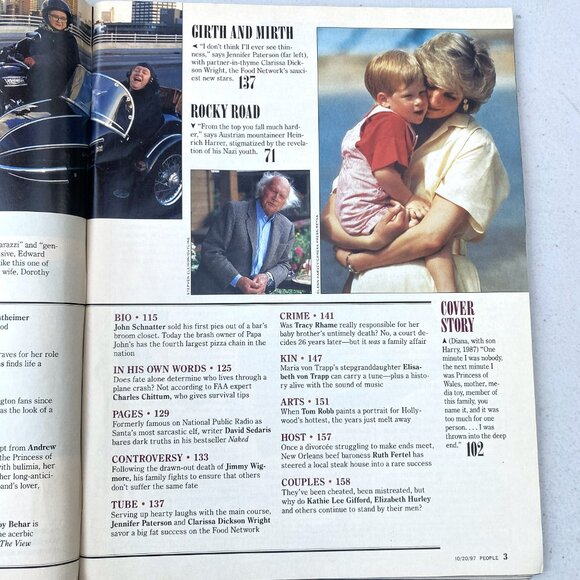 10/20/1997 PEOPLE WEEKLY Exclusive: Part 2 The Diana Interviews - Picture 4 of 8